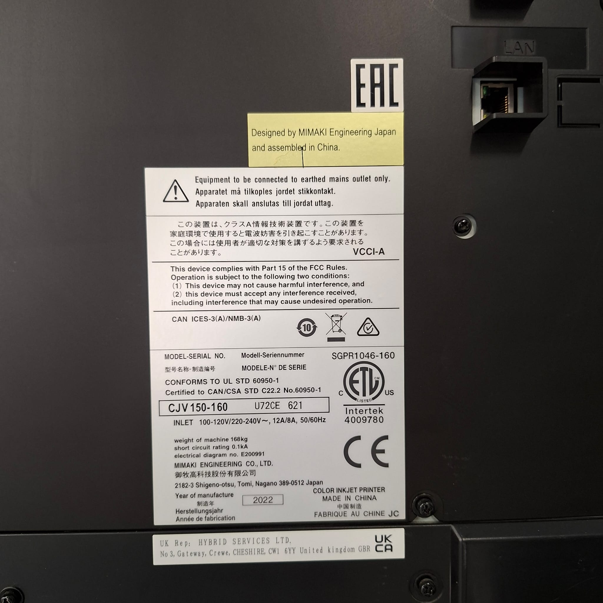 Mimaki CJV150-160 Eco-Solvent Bas-Kes 2022 - Görsel 7